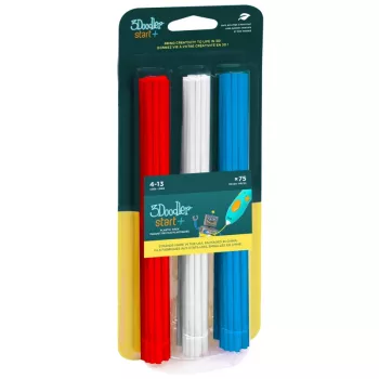 3Doodler Start 3DS-ECO-MIX1-75 3D-printmateriaal composteerbaar kunststof blauw, rood, wit 1 g