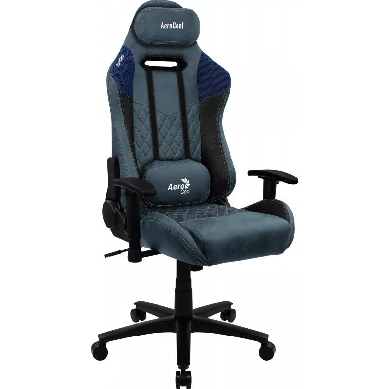Aerocool DUKE AeroSuede universele gamestoel zwart, blauw