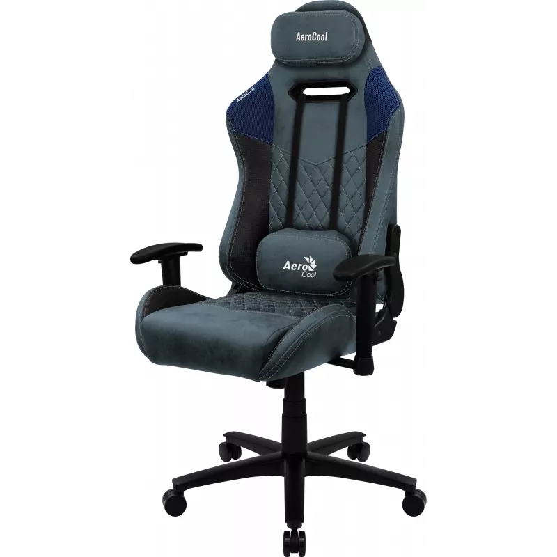 Aerocool DUKE AeroSuede universele gamestoel zwart, blauw