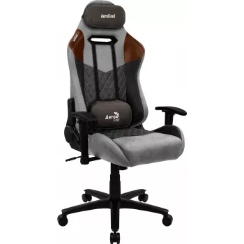 Aerocool DUKE AeroSuede universele gamestoel zwart, bruin, grijs