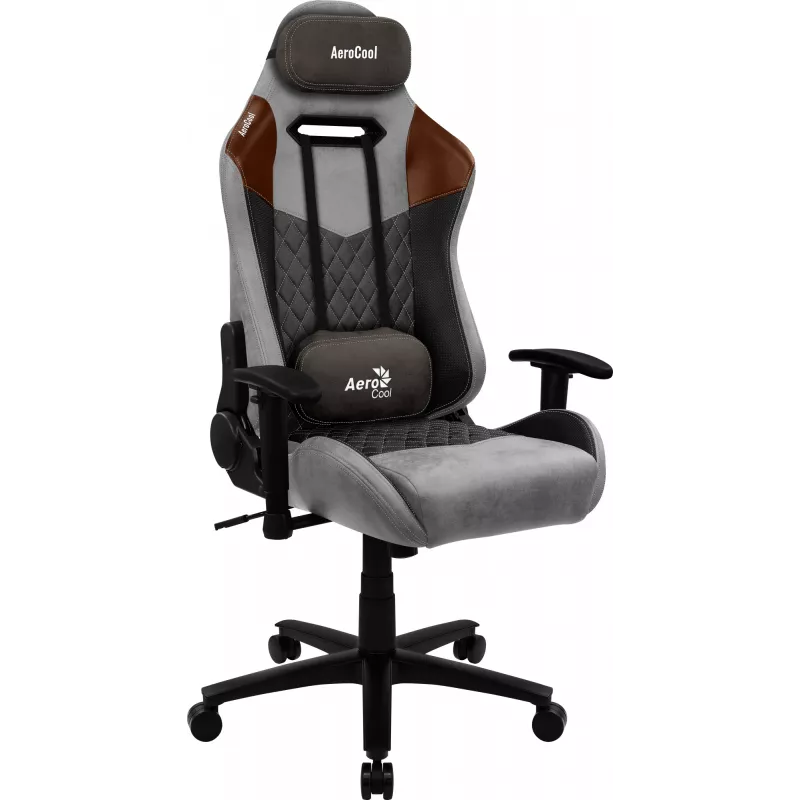 Aerocool DUKE AeroSuede universele gamestoel zwart, bruin, grijs