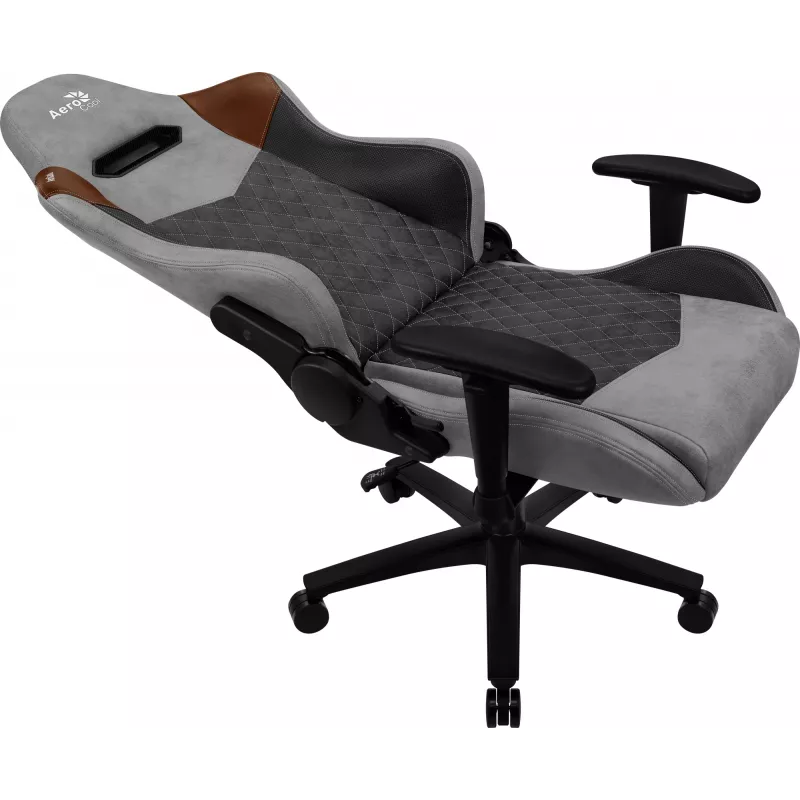 Aerocool DUKE AeroSuede universele gamestoel zwart, bruin, grijs