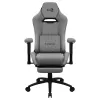 Aerocool ROYALASHGR premium ergonomische gamestoel met voetensteun Aeroweave Technology grijs