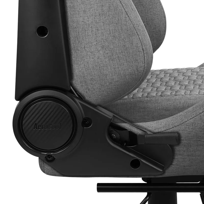 Aerocool ROYALASHGR premium ergonomische gamestoel met voetensteun Aeroweave Technology grijs