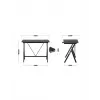 Gaming-bureau Huzaro Hero 1.4 zwart, recht rechthoekig MDF-blad 1000x500x750 mm