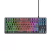 Trust GXT 833 Thado toetsenbord gaming USB Nederlands zwart, zilver