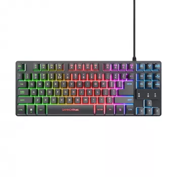Trust GXT 833 Thado toetsenbord gaming USB Nederlands zwart, zilver