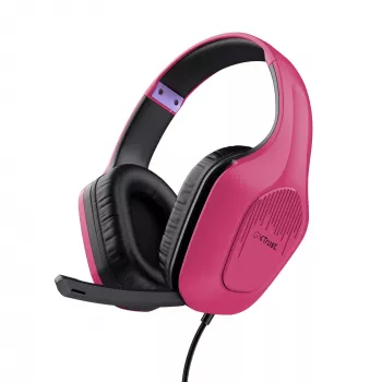 Trust GXT 415P Zirox headset bedrade hoofdband gaming roze