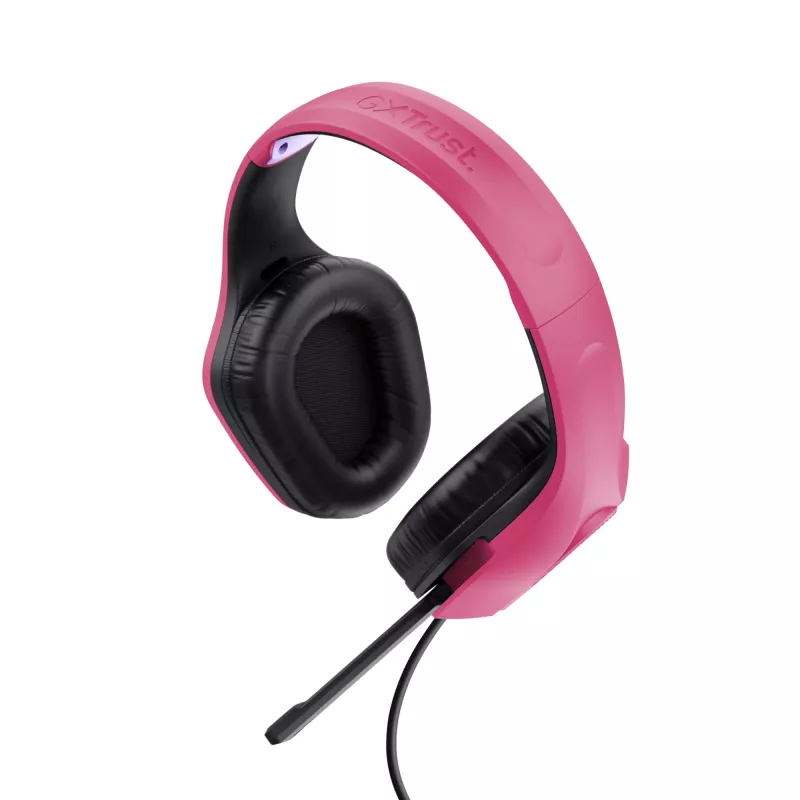 Trust GXT 415P Zirox headset bedrade hoofdband gaming roze