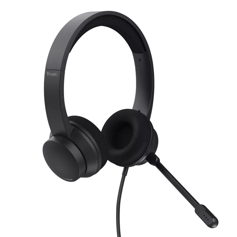Trust Ayda headset bedraad hoofdband gesprekken/muziek USB Type-A zwart