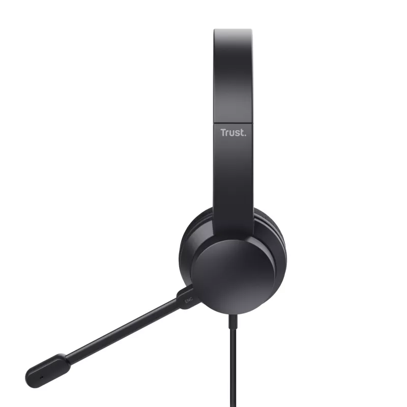 Trust Ayda headset bedraad hoofdband gesprekken/muziek USB Type-A zwart