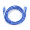 GEMBIRD USB 3.0-kabel A-stekker naar B-stekker 3 m – blauw