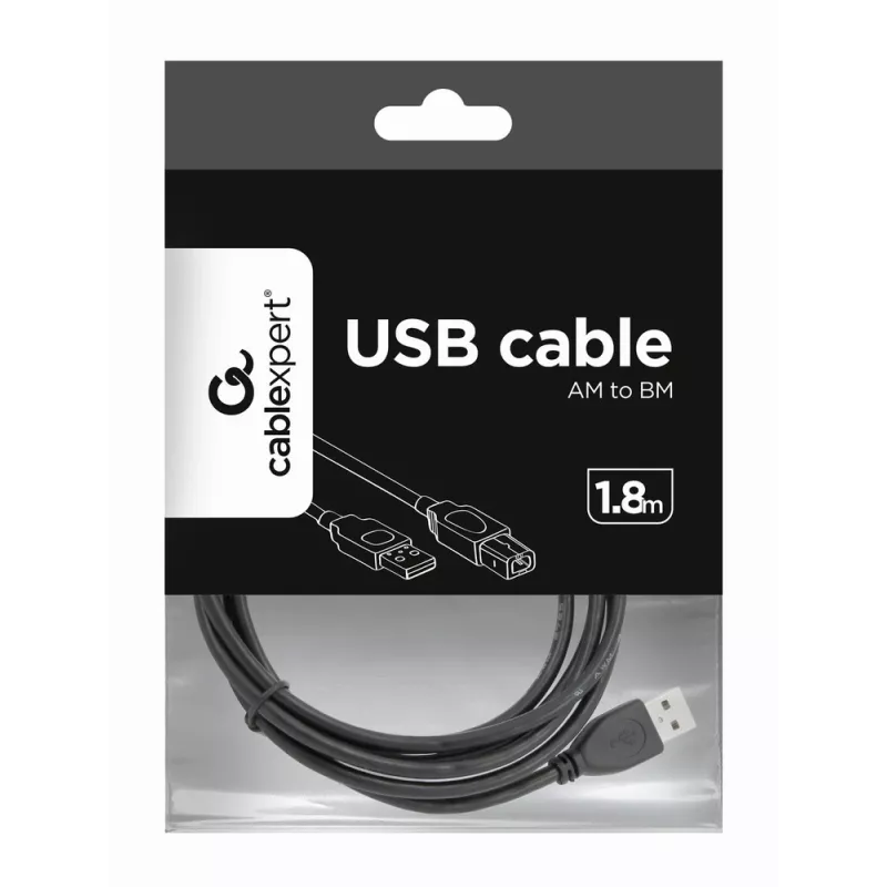 Gembird CCP-USB2-AMBM-6 USB 2.0 A-B-kabel, 1,8 m, zwart