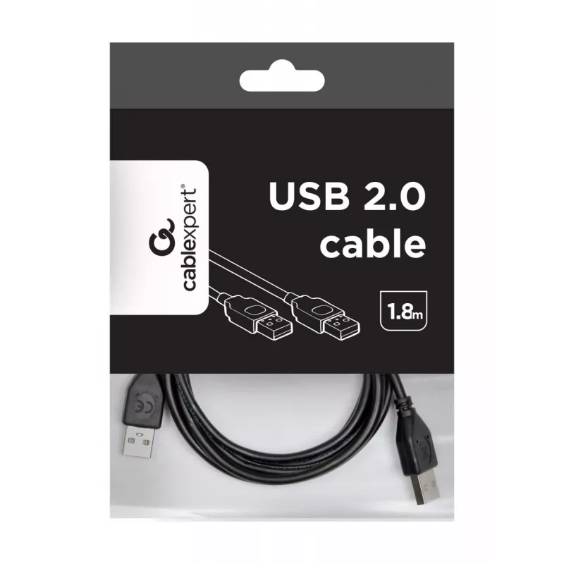 Gembird CCP-USB2-AMAM-6 USB 2.0 AM–AM-kabel, 1,8 m, zwart