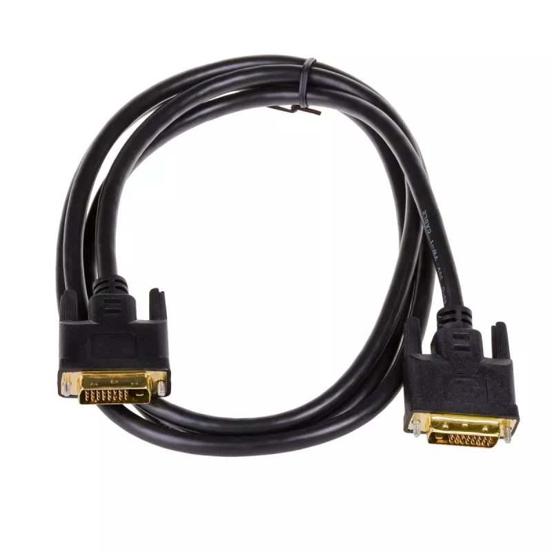 Akyga AK-AV-06 DVI-D Dual-Link-kabel (24+1), stekker op stekker, 1,8 m, zwart