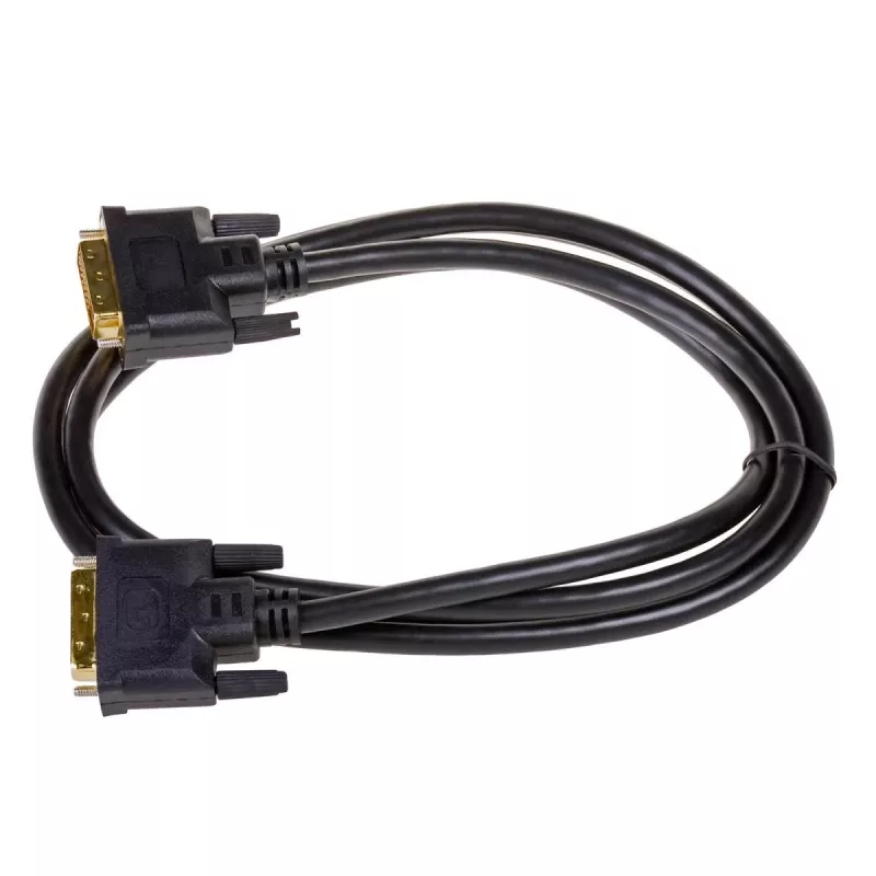 Akyga AK-AV-06 DVI-D Dual-Link-kabel (24+1), stekker op stekker, 1,8 m, zwart