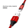 USB-A naar Lightning kabel Baseus Yiven 1,8 m, 2 A uitgang, rood, mantel van thermoplastisch elastomeer