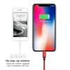 USB-A naar Lightning kabel Baseus Yiven 1,8 m, 2 A uitgang, rood, mantel van thermoplastisch elastomeer