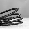 BASEUS Gevlochten Cafule-snelllaadkabel - USB Type-A naar Type-C 2A - 2 m - zwart (nylon)
