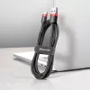 BASEUS Gevlochten Cafule-snelllaadkabel - USB Type-A naar Type-C 2A - 2 m - zwart (nylon)