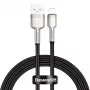 BASEUS Fast Charge Cafule datatransmissiekabel - USB Type-A naar Lightning - 480 Mbit/s (2,4 A PD) - 1 m - zwart