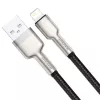BASEUS Fast Charge Cafule datatransmissiekabel - USB Type-A naar Lightning - 480 Mbit/s (2,4 A PD) - 1 m - zwart