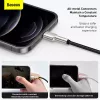BASEUS Fast Charge Cafule datatransmissiekabel - USB Type-A naar Lightning - 480 Mbit/s (2,4 A PD) - 1 m - zwart