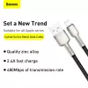 BASEUS Fast Charge Cafule datatransmissiekabel - USB Type-A naar Lightning - 480 Mbit/s (2,4 A PD) - 1 m - zwart