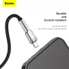 BASEUS Fast Charge Cafule datatransmissiekabel - USB Type-A naar Lightning - 480 Mbit/s (2,4 A PD) - 1 m - zwart