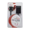GEMBIRD VGA-naar-HDMI-adapterkabel, USB-gevoed 15cm - zwart