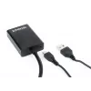GEMBIRD VGA-naar-HDMI-adapterkabel, USB-gevoed 15cm - zwart
