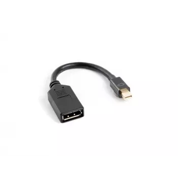 LANBERG DisplayPort-kabel Mini DisplayPort - 0,12 m zwart