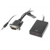LANBERG videokabel adapter HDMI type A (standaard) VGA (D-Sub) 0,2 m zwart
