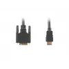 LANBERG HDMI(m)->DVI-d(m)(18+1)-kabel Single Link met vergulde stekkers - 3 m zwart