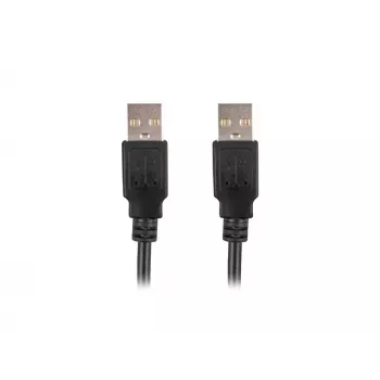 LANBERG USB-A M/m 2.0 kabel 1m zwart