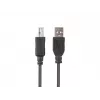 LANBERG USB-A(m)->USB-B(m) 2.0-kabel 1 m zwart ferriet, doos