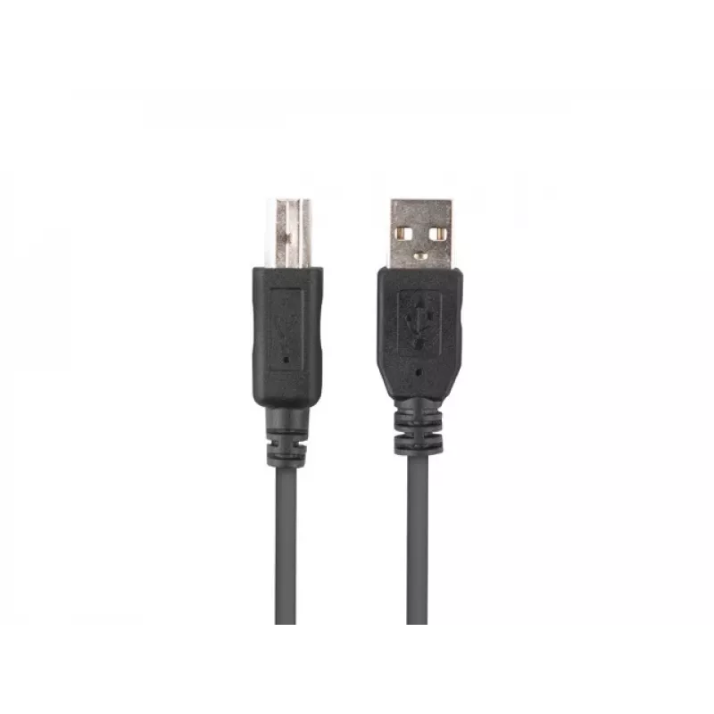 LANBERG USB-A(m)->USB-B(m) 2.0-kabel 1 m zwart ferriet, doos