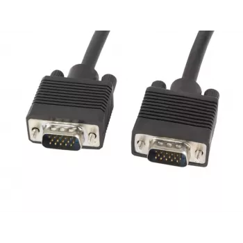 LANBERG VGA-kabel VGA (D-Sub) – 10 m zwart