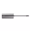 Trust Dalyx 23775 7-in-1 USB-C-multiportadapter, USB-C 3.2, HDMI, RJ-45 Gigabit Ethernet, SD/microSD-kaartlezer, zilver