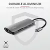 Trust Dalyx 23775 7-in-1 USB-C-multiportadapter, USB-C 3.2, HDMI, RJ-45 Gigabit Ethernet, SD/microSD-kaartlezer, zilver