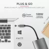 Trust Dalyx 23775 7-in-1 USB-C-multiportadapter, USB-C 3.2, HDMI, RJ-45 Gigabit Ethernet, SD/microSD-kaartlezer, zilver