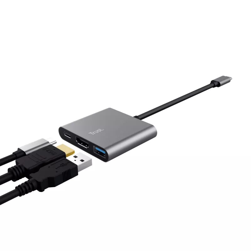 Trust Dalyx USB 3.2 Gen 1 (3.1 Gen 1) Type-C aluminium, zwart