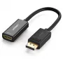Videokabel-adapter UGREEN DisplayPort (stekker) naar HDMI (bus) 0,25 m, vergulde contacten, ondersteunt 1080p