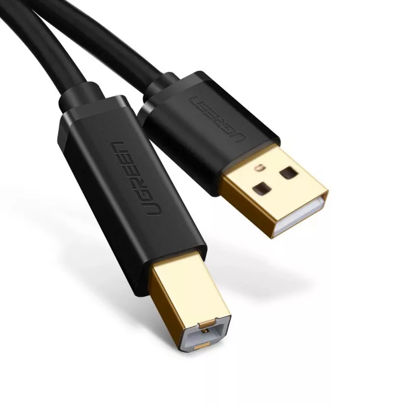 Ugreen 10351 USB-kabel USB 2.0 3 m USB A USB B zwart