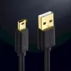 USB-kabel UGREEN 10385 Mini-USB 480 Mbit/s 1,5 m zwart, snel laden