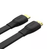 HDMI-kabel Unitek C11063BK-2M 2 m, HDMI 2.0, 18 Gbit/s, 4K@60Hz, ARC, plat zwart