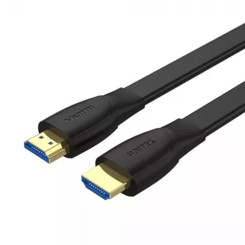 HDMI-kabel Unitek C11063BK-2M 2 m, HDMI 2.0, 18 Gbit/s, 4K@60Hz, ARC, plat zwart