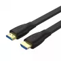 HDMI-kabel Unitek C11063BK-2M 2 m, HDMI 2.0, 18 Gbit/s, 4K@60Hz, ARC, plat zwart