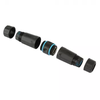 Techly IWP-MD C6-IP68T Kabel-genderchanger RJ-45 zwart
