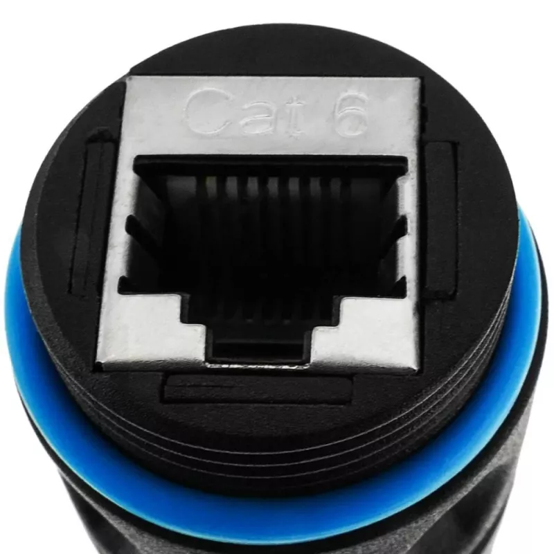 Techly IWP-MD C6-IP68T Kabel-genderchanger RJ-45 zwart